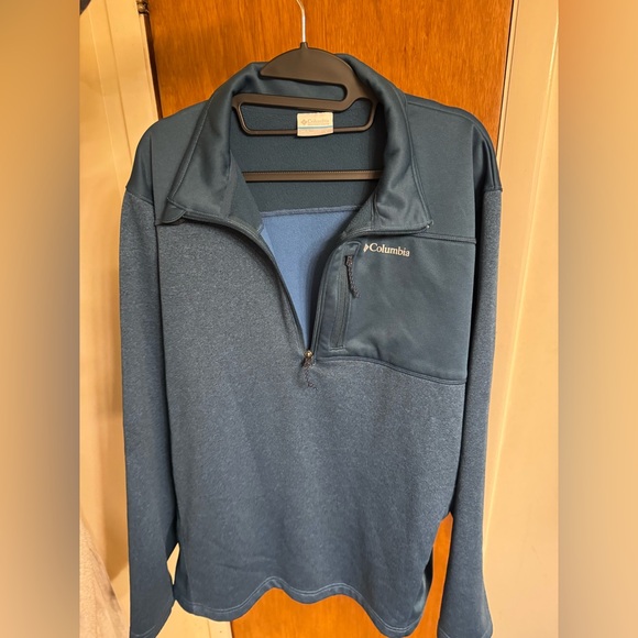 Men’s Columbia pullover, 1/4 zip, color teal, size L, excellent used condition - Picture 11 of 16